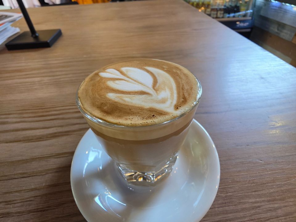 Cortado at the Imperial Moto Cafe