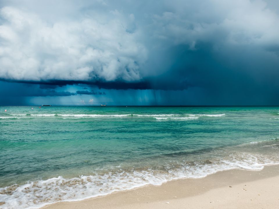 Storms coming into Miami Beach