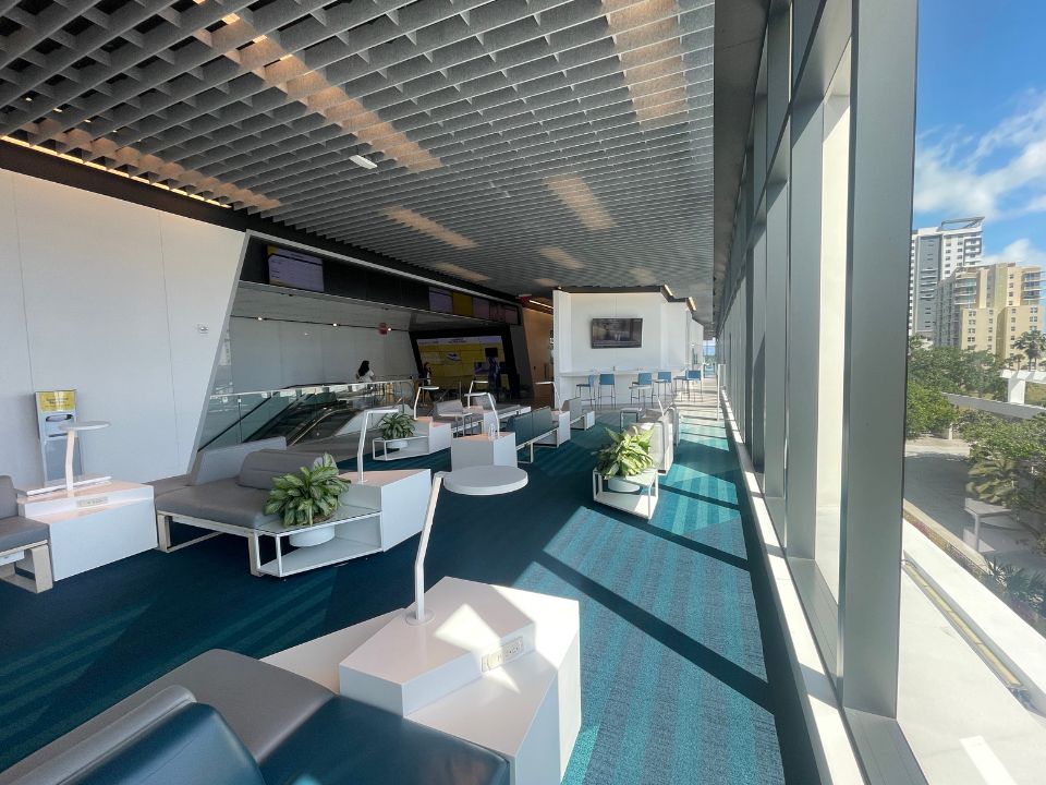 Interior at the Brightline Fort Lauderdale station