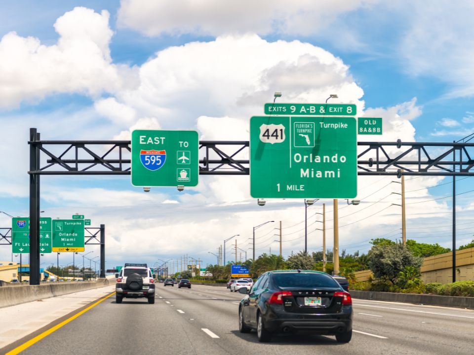 I-595 exit to the FL Turnpike