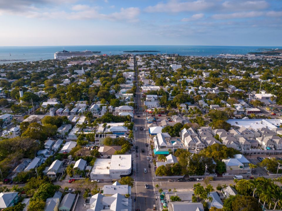 Aerial View Key West Duval Street