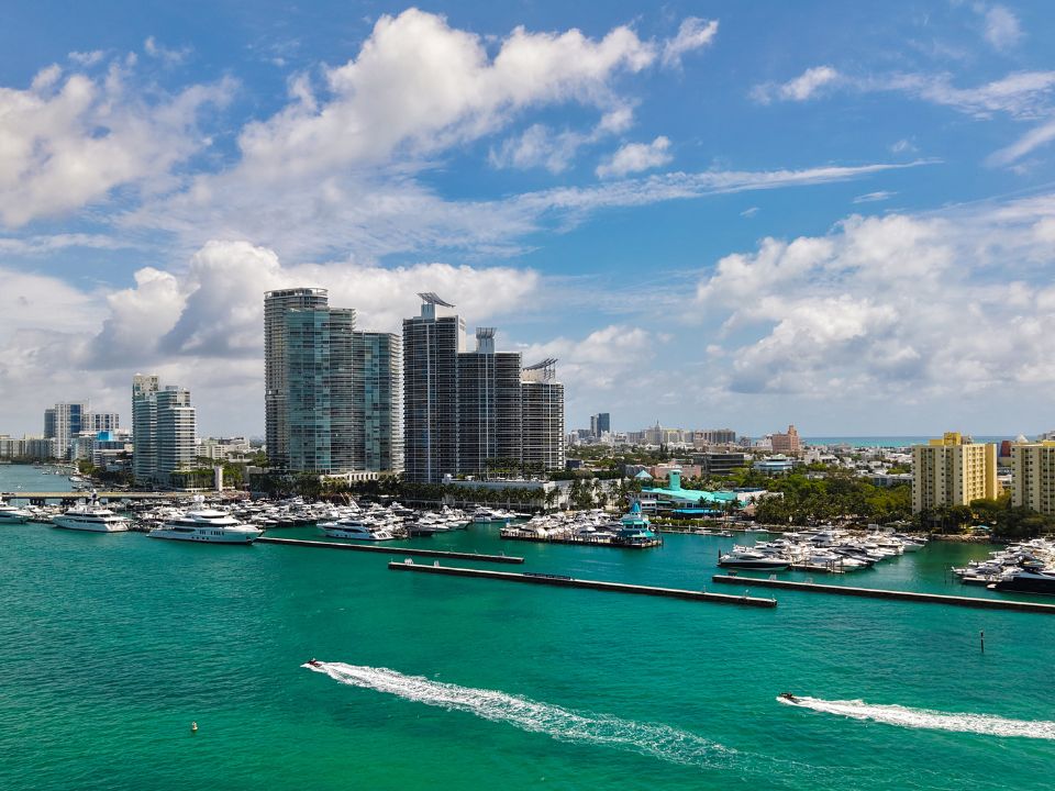 Miami Beach on a sunny afternoon