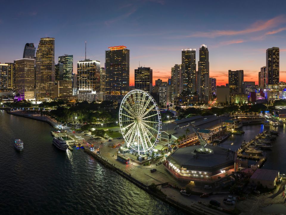 Downtown Miami at night
