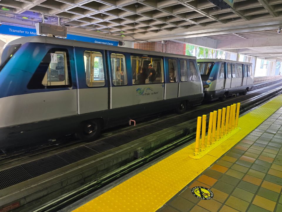 Metromover in Downtown Miami