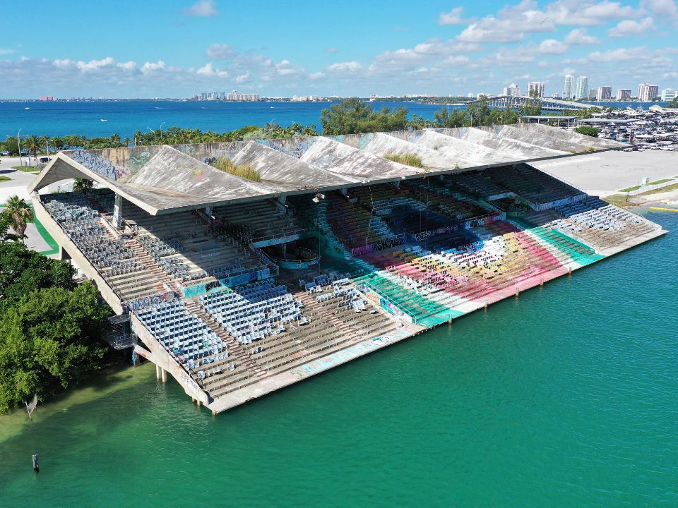 Graffiti at Miami Marine Stadium