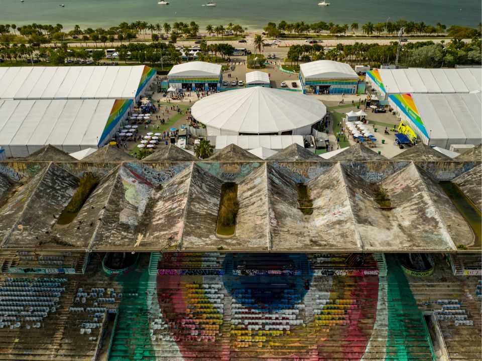 Miami Marine Stadium in 2020 during the International Boat Show