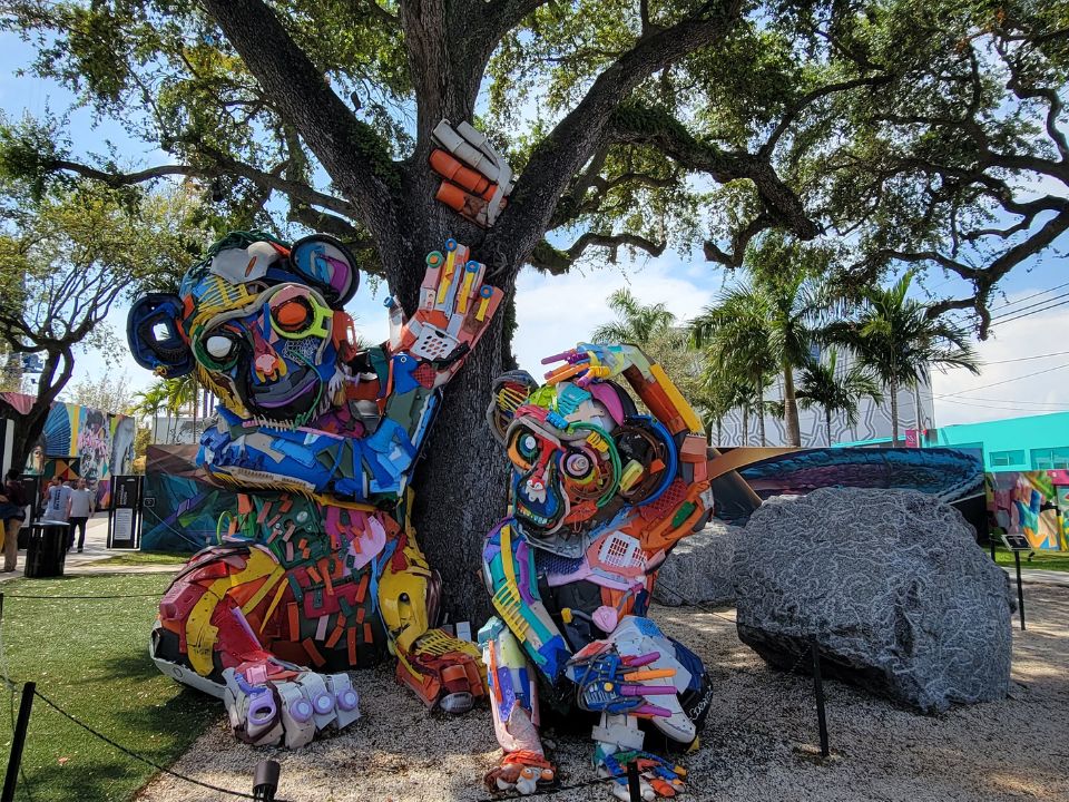 Money Sculptures at Wynwood Walls in Miami