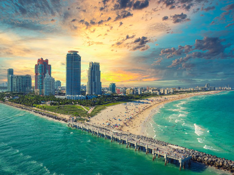 Miami South Pointe at Sunset