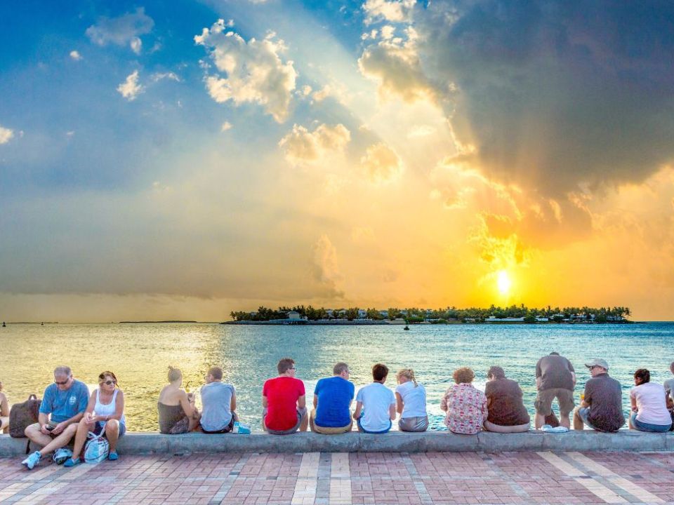 Sunset at Mallory Square in Key West