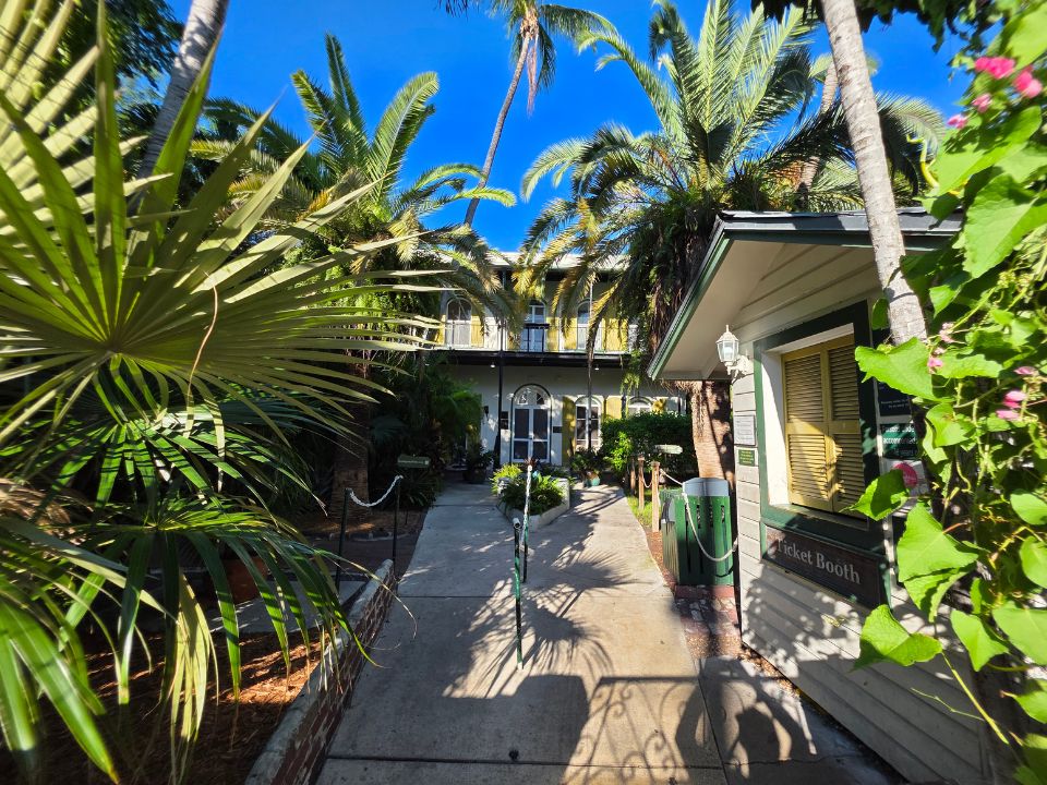 Entrance to the Hemingway Museum in Key West
