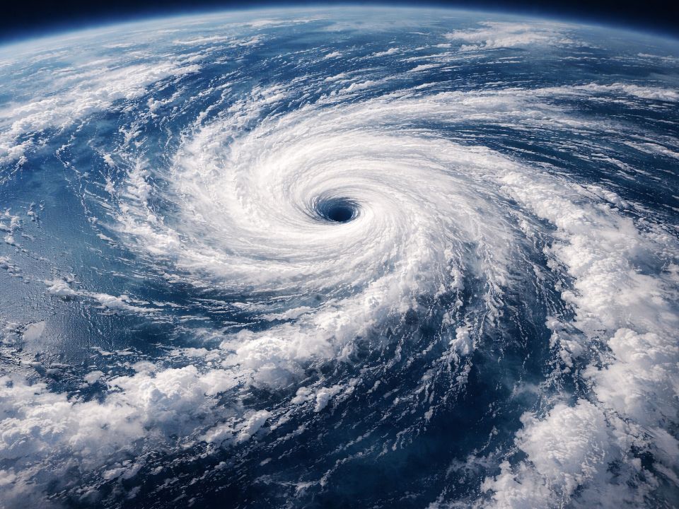 Massive Hurricane in the Atlantic Ocean