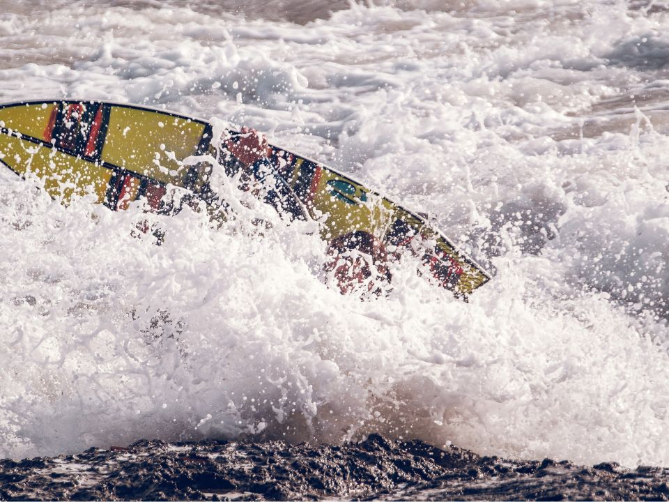 That Guy in heavy surf before a storm