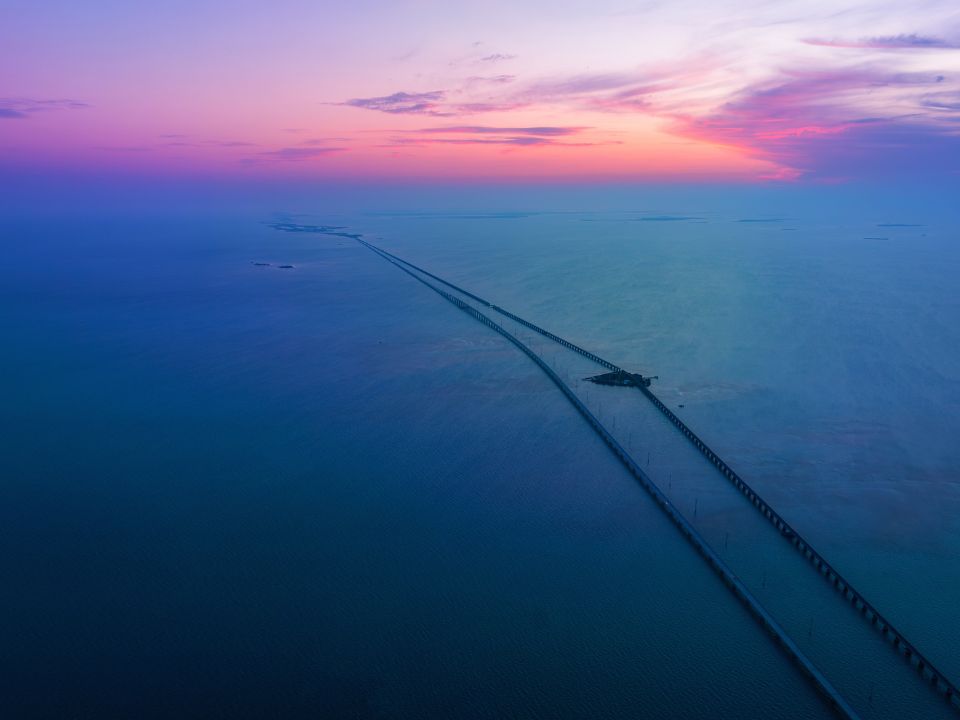 Seven Mile Bridge at sunrise