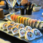 two sushi rolls from varsol