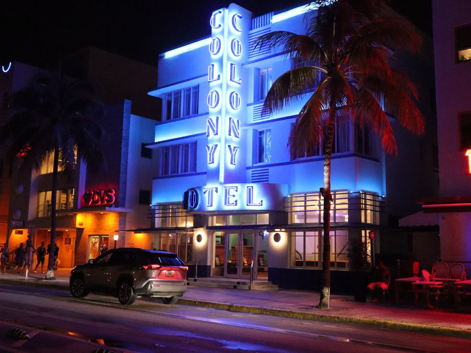 The Colony Hotel on Ocean Drive in Miami Beach