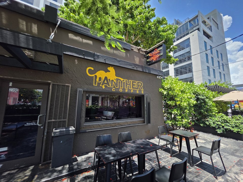 Panther Coffee Wynwood flagship storefront on NW 2nd Avenue in Miami