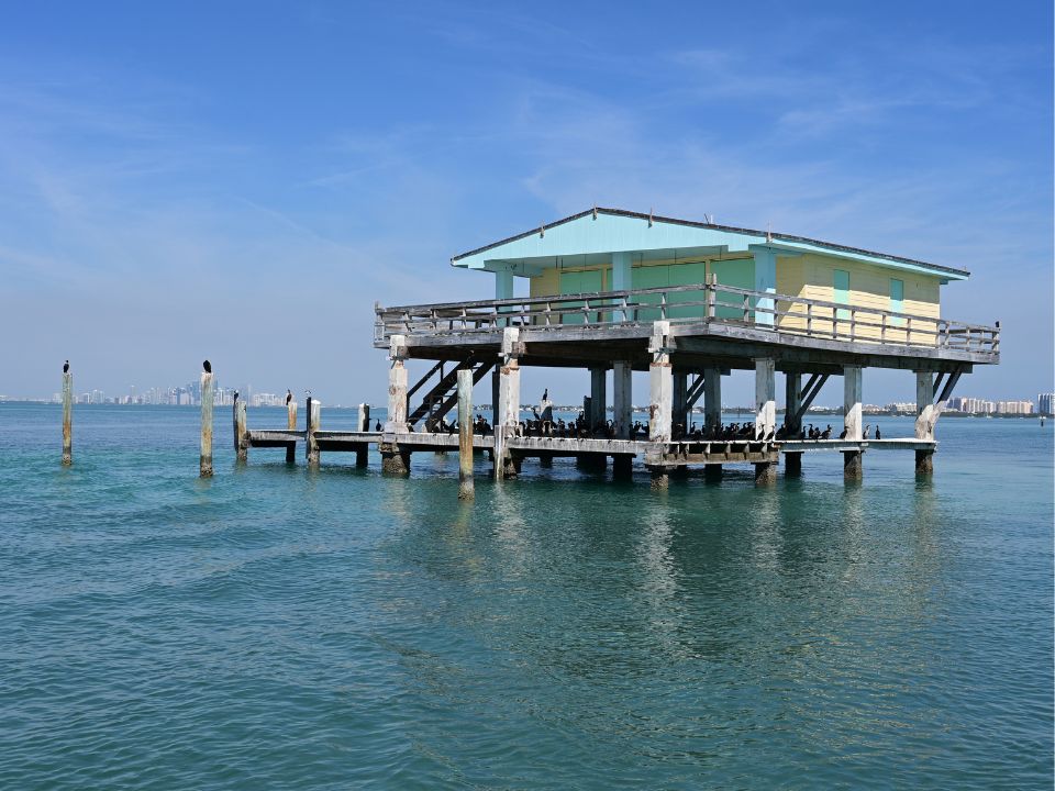 One of the last remaining structures in Stiltsville Biscayne National Park.