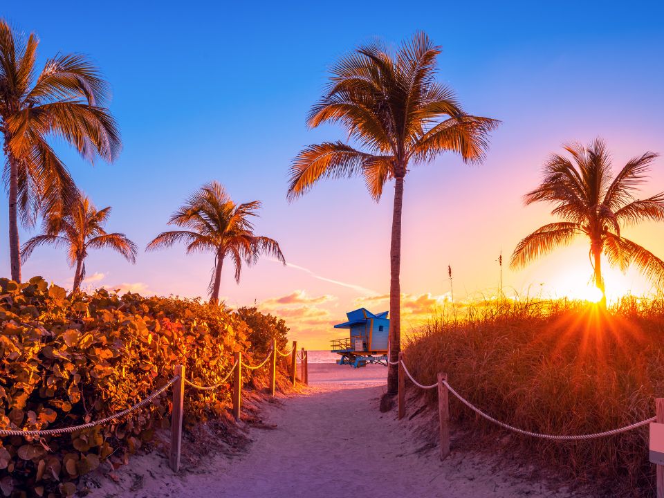 Sunrise on Miami Beach