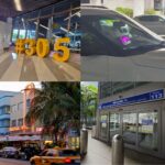 Collage comparing Uber rideshare and taxi scenes in Miami and Fort Lauderdale